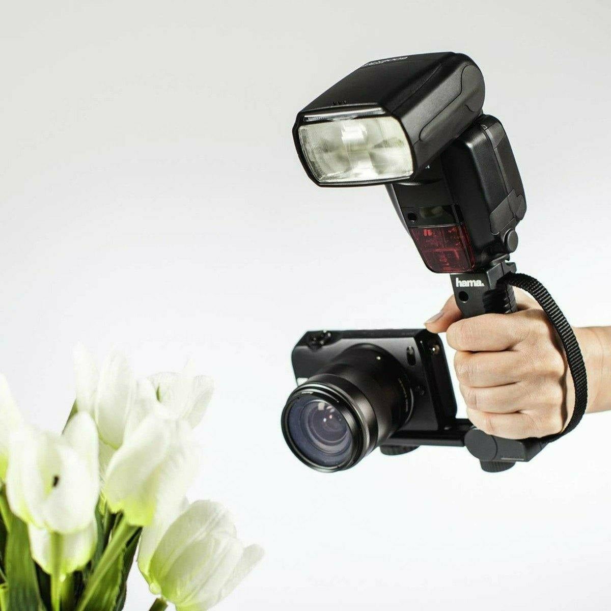 Hama 6831 Foldable Flash Bracket (90°) - Dragon Image