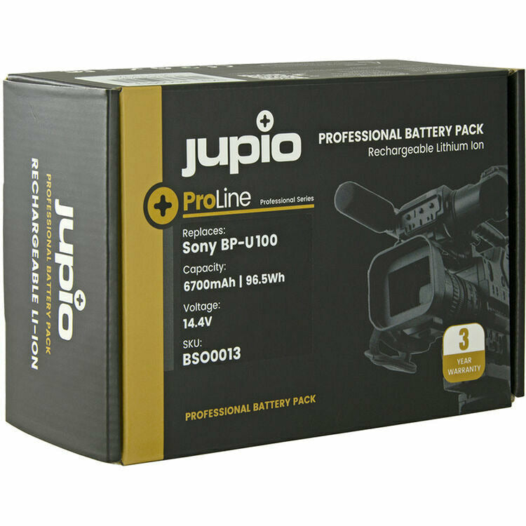 Jupio Sony ProLine BP-U100 (2xD-Tap, 1xUSB Output) 14.4V 6700mAh Battery - Dragon Image