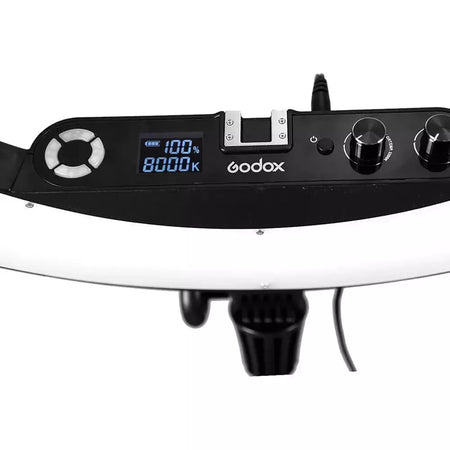 GODOX LR160 BLACK BI COLOUR LED RING LIGHTUN3091 - Dragon Image