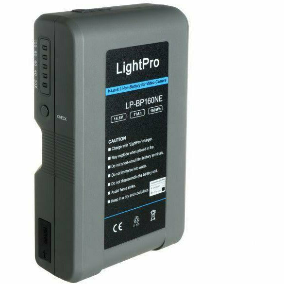Hire Equipment - LightPro V-Lock / VLock Battery 160W - Daily Hire 24hr - Dragon Image