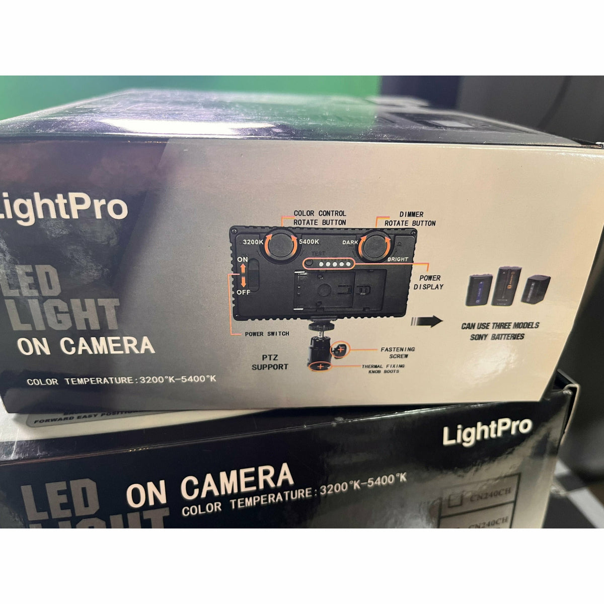 Clearance Lightpro LED On Camera Light CN-240 - Brisbane - Dragon Image