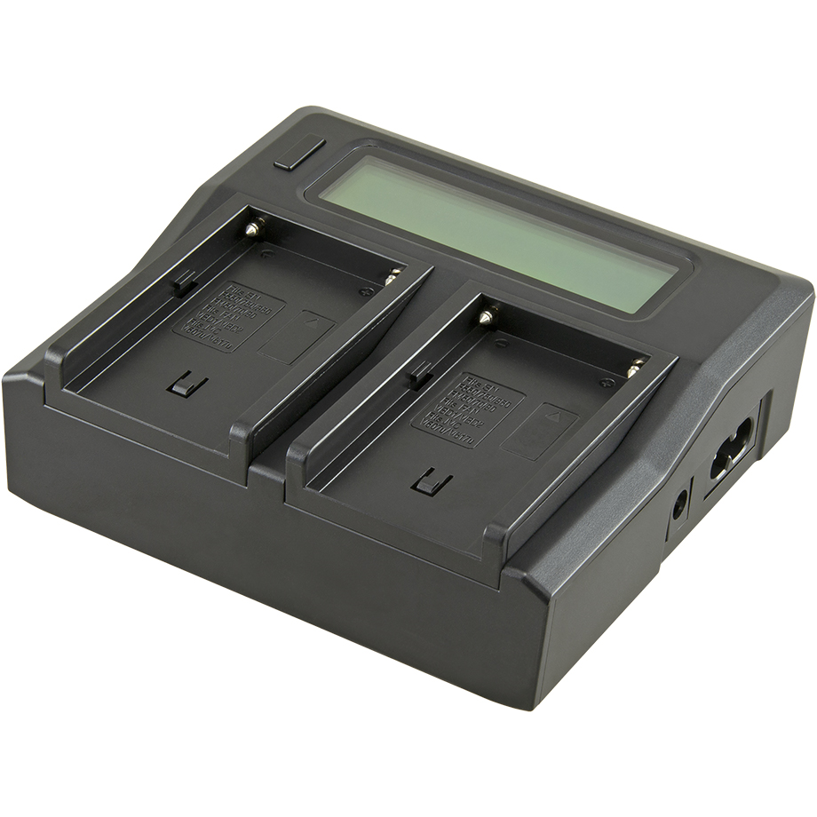 Jupio Dedicated Duo USB Charger with LCD for Sony NP-F Series Batteries - Dragon Image