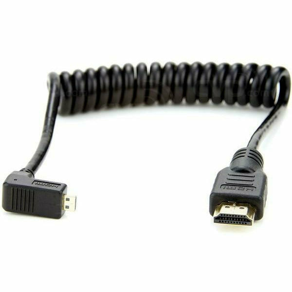 Atomos Coiled Right-Angle Micro to Full HDMI Cable - Dragon Image