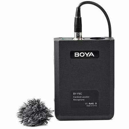 BOYA BY-F8C Professional cardioid lavalier video /instrument microphone - Dragon Image