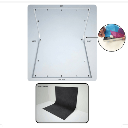 Easiframe Curved Portable Background Frame Only - Dragon Image