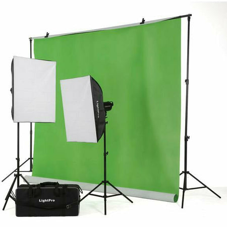 CSO 2 Head Flash Lighting Kit with Green Screen - Dragon Image
