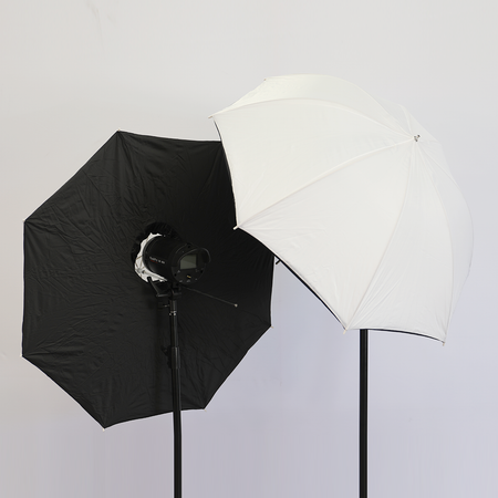 FlashPro 3g 400 Flask 2 Head Kit with Umbrellas (EX-DEMO) QLD - Dragon Image