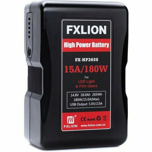 Fxlion FX-HP265S 15A/180W Lithium-Ion V-Mount Battery - Dragon Image