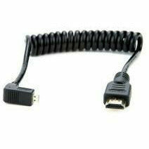 Atomos Coiled Right-Angle Micro to Full HDMI Cable - Dragon Image