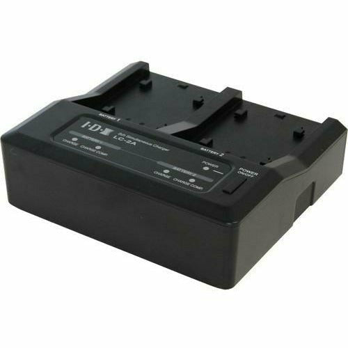 IDX System Technology LC-2A Two-Channel Charger for Canon BP955, BP975, Panasonic & Sony Batteries - Dragon Image