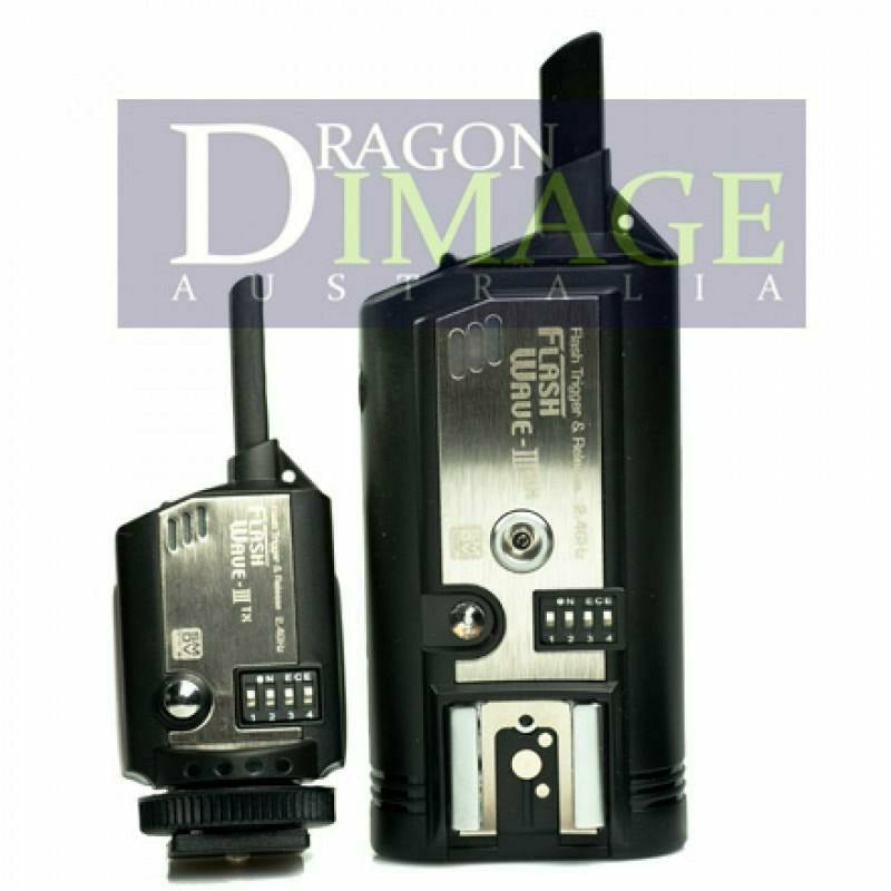 FLASHWAVE-III Studio Strobe/Portable Flash Slave Radio 16ch KIT Trigger / Receiver - Dragon Image