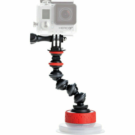 JOBY Kit Suction Cup & Arm Holds tight on smooth surfaces Inc GoPro Mount and 1/4in - Dragon Image