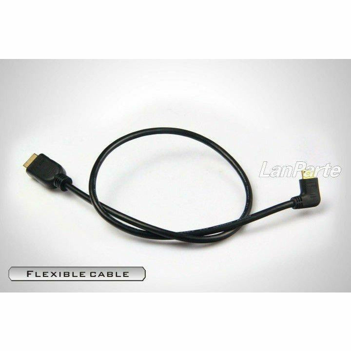 Lanparte HDMI cable with 90 degree connector - Dragon Image