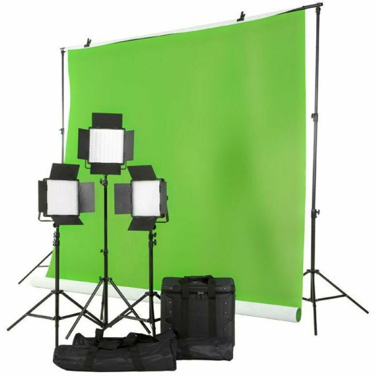 CSO 3 Head LED Lighting Kit with Green Screen - Dragon Image