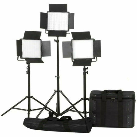 Hire Equipment - Lightpro DN-900SC LED Panel Three Head Kit - Weekly Hire - Dragon Image