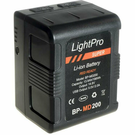 Lightpro Super BP-MD 200S 200wh Vlock w/ Dual D-Tap Battery - Dragon Image