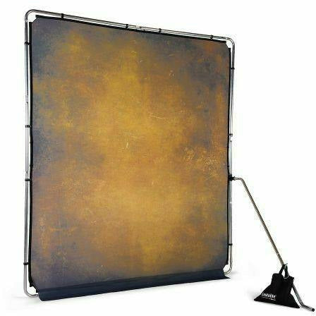 Lastolite LL LB7926 EzyFrame Vintage Background 2x2.3m Tobacco - Dragon Image