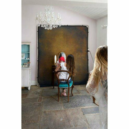 Lastolite LL LB7927 EzyFrame Vintage Background Cover 2x2.3m Tobacco - Dragon Image