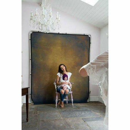 Lastolite LL LB7927 EzyFrame Vintage Background Cover 2x2.3m Tobacco - Dragon Image