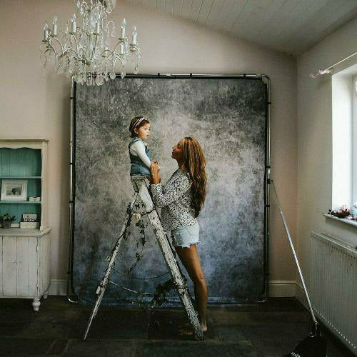 Lastolite LL LB7930 EzyFrame Vintage Background 2x2.3m Concrete - Dragon Image