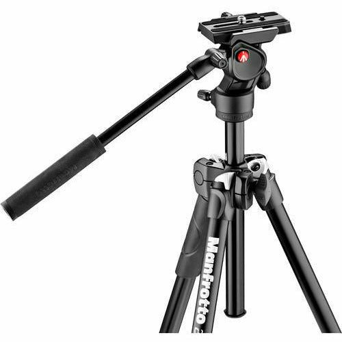 Manfrotto Light Tripod Kit Video 290 Light with MVH400AH fluid head 4kg payload - Dragon Image