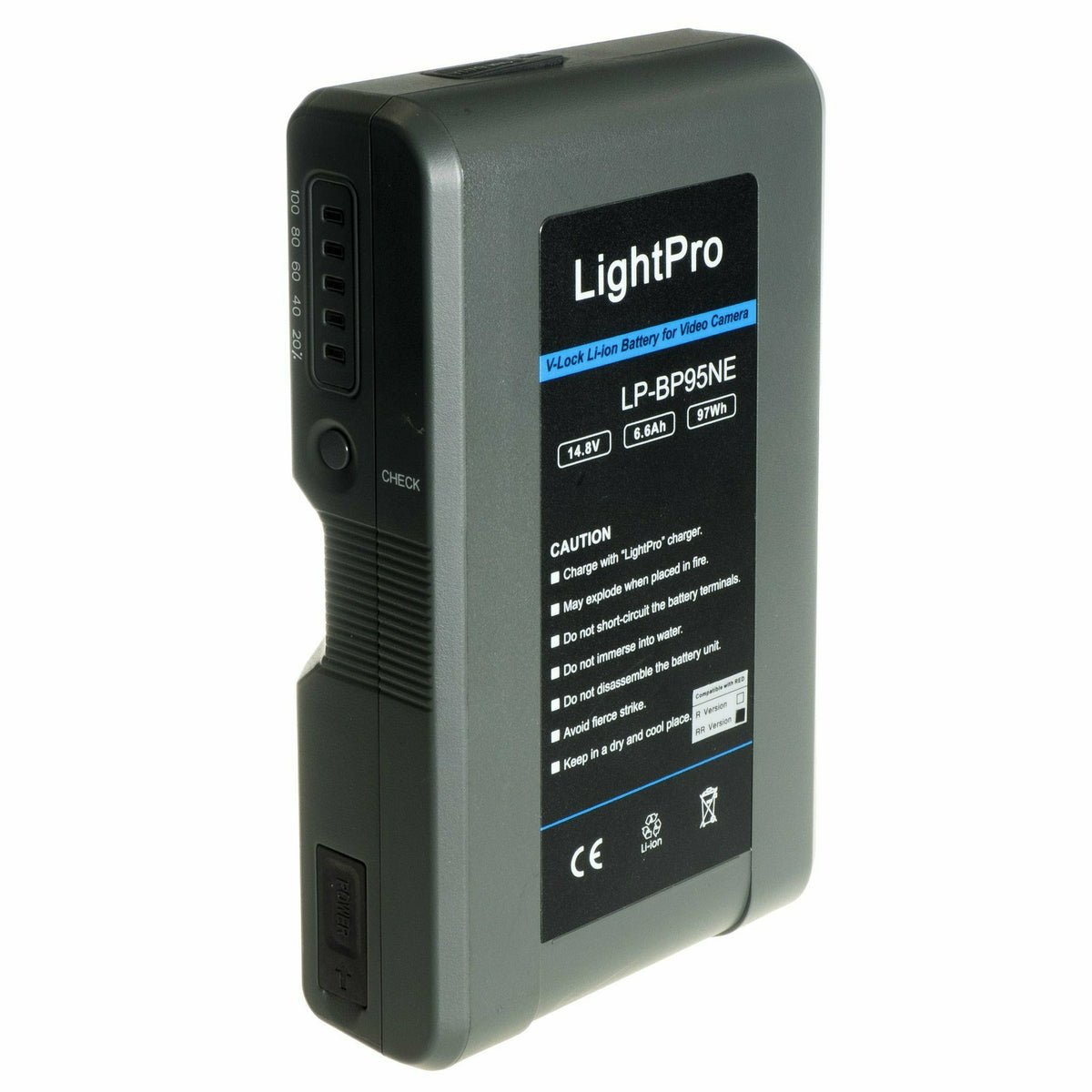 LightPro LP-BP 95NE 97.7wh Li-ion V-Lock / VLock Battery with 5v USB - Dragon Image