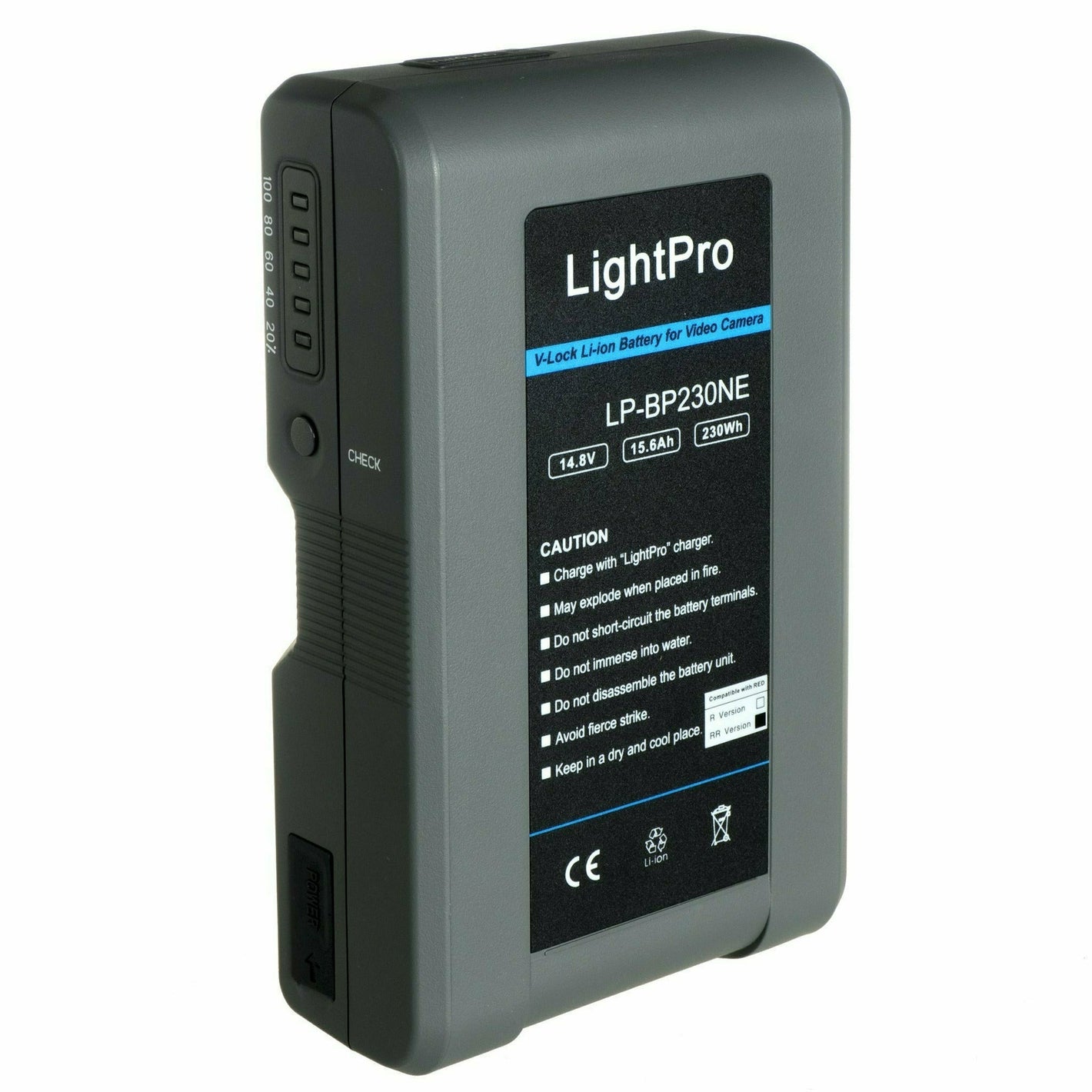 Hire Equipment - LightPro V-Lock / VLock Battery 230W - Daily Hire 24hr - Dragon Image