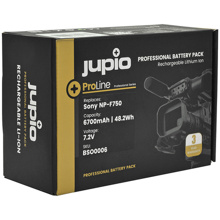 Jupio Sony ProLine NP-F750 7.2V 6700mAh Battery - Dragon Image