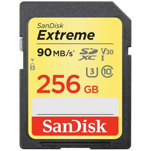 SanDisk Extreme SDXC UHS-I Memory Card 256GB 90MB/s 60MB/s W - Dragon Image