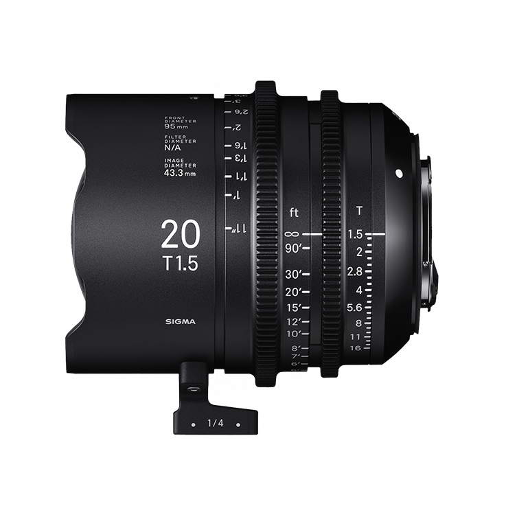 Sigma Cine Lens 20mm T1.5 PL Mount - Dragon Image