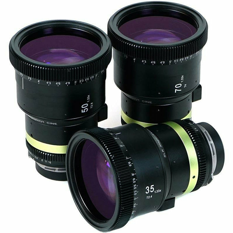 SLR Magic 1.33x Anamorphoto CINE lens set PL MT 35/50/70mm in 1-3LensCase & 3 HoodAdapt (EF/PL/E mount) - Dragon Image